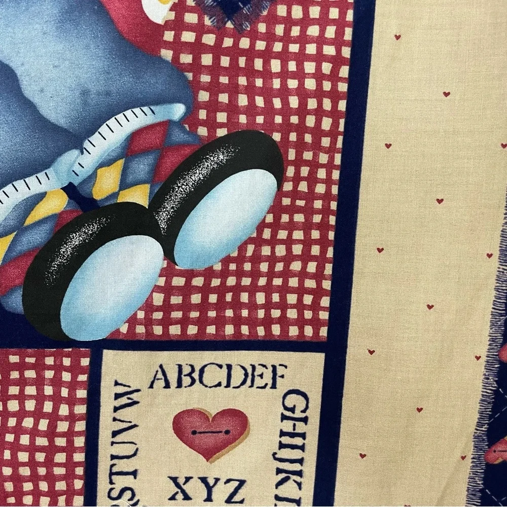 Vintage 1997 Daisy Kingdom Quilt Panel Fabric Project Applique Sew Baby #K17